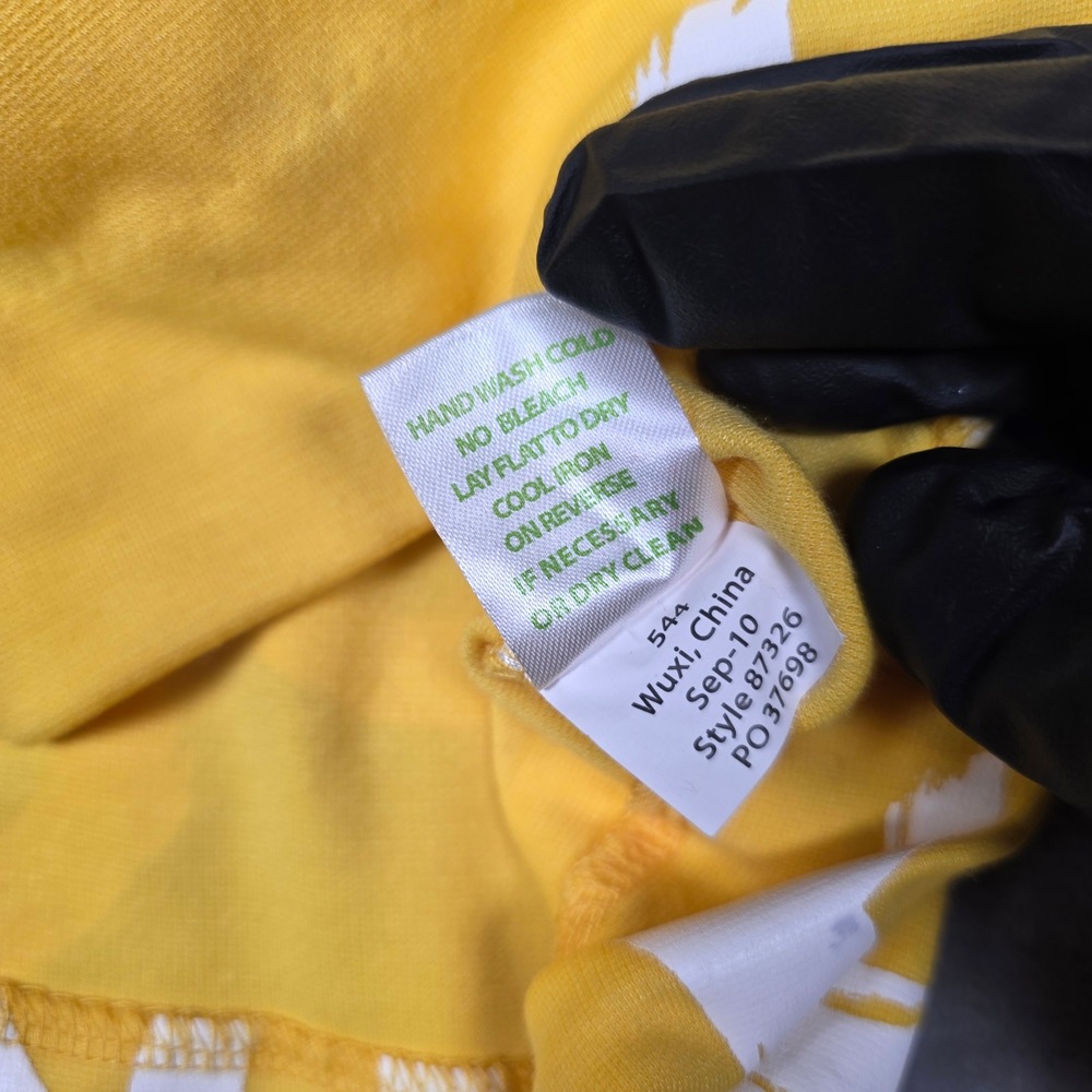 Lilly Pulitzer Yellow & White Chain Print Midi Dress - Picture 3 of 12